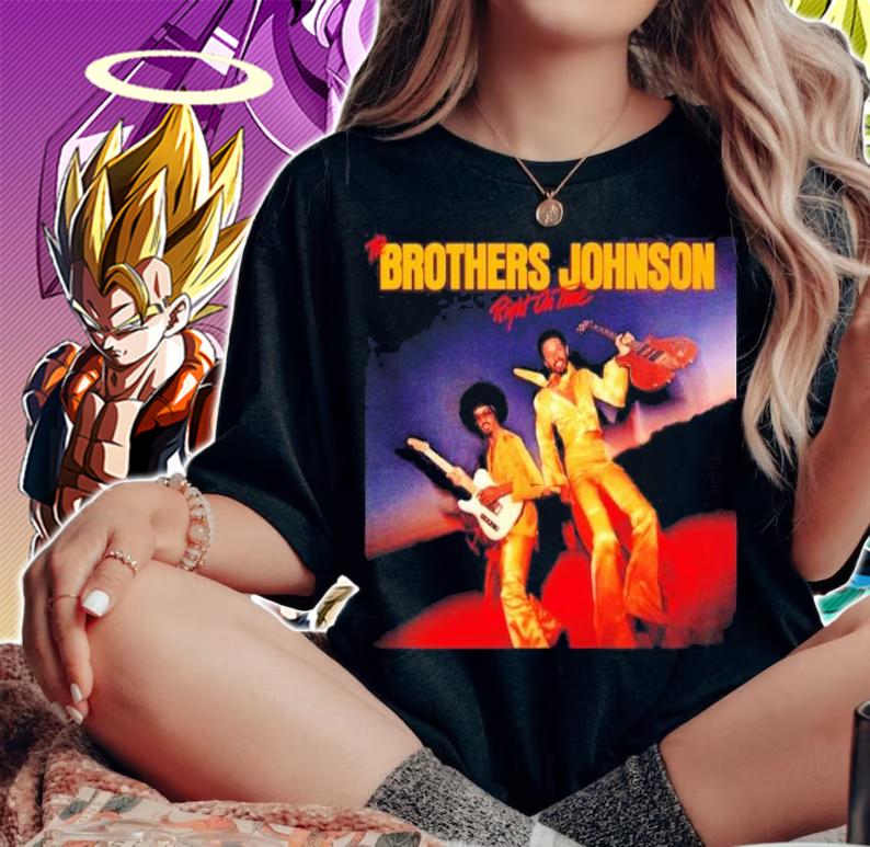 The Brothers Johnson Right On Time Album Cover Shirt t-shirt