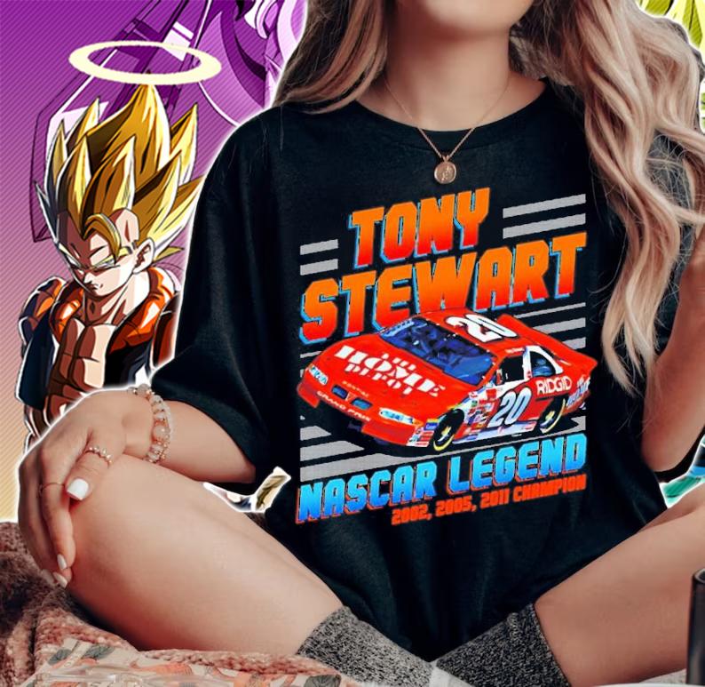 Tony Stewart Nascar Champion 2002 2005 2011 T-Shirt t-shirt woman shirt