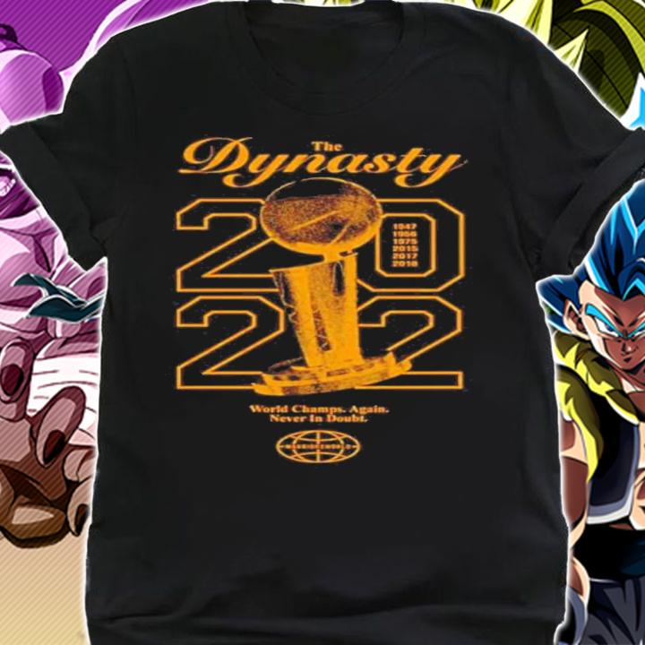 Warriorsworld The Dynasty 2022 World Champs Again Never In Doubt Shirt t-shirt shirt