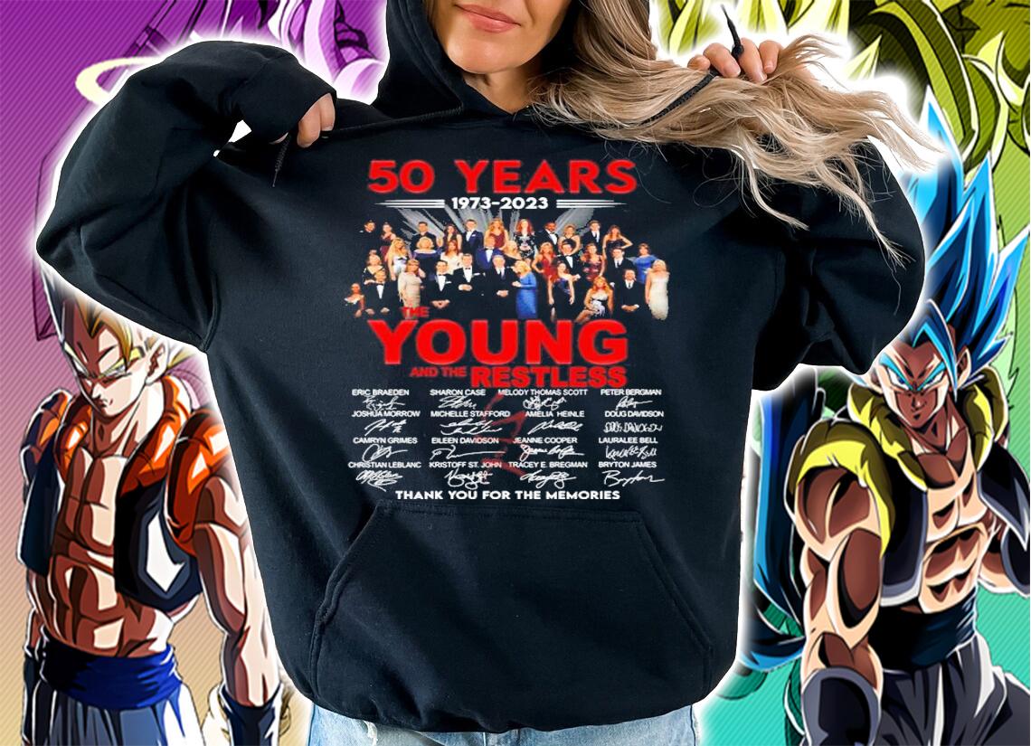 50 Years 1973-2023 The Young And The Restless Signatures Thank You For The Memories Shirt t-shirt hoodie