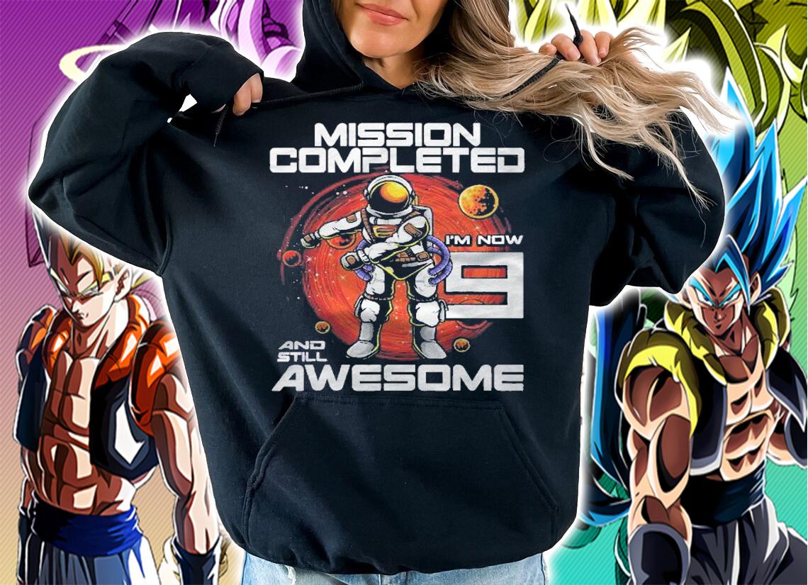 9Th Birthday Astronaut 9 Years Old Outer Space Birthday shirt t-shirt