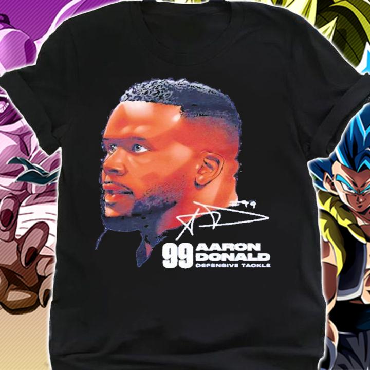 Aaron Donald Los Angeles Football Signatures Shirt t-shirt