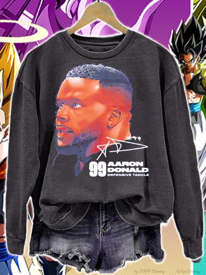 Aaron Donald Los Angeles Football Signatures Shirt t-shirt