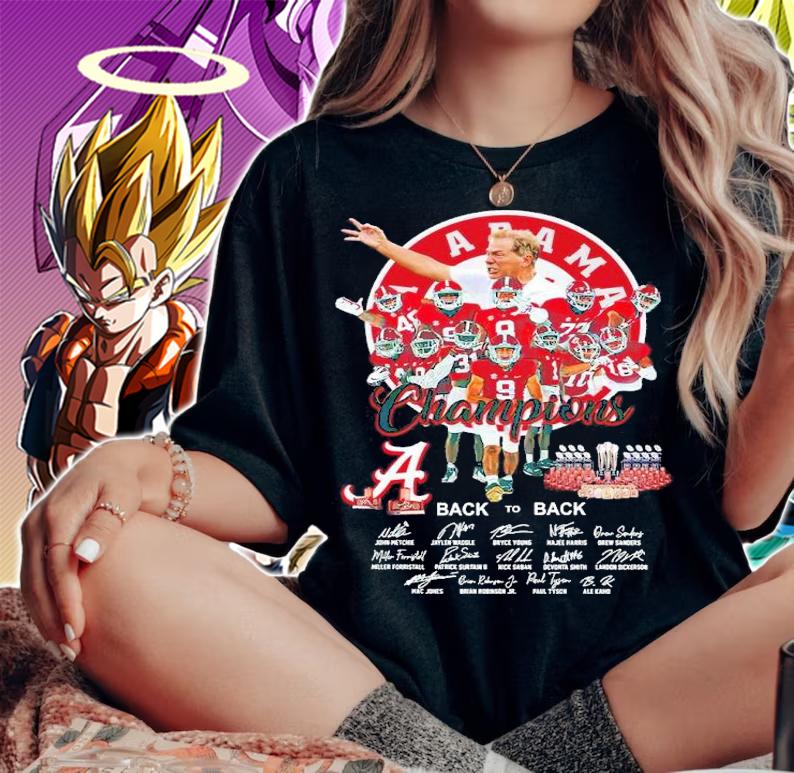 Alabam Champions Back To Back Signatures Shirt t-shirt woman shirt
