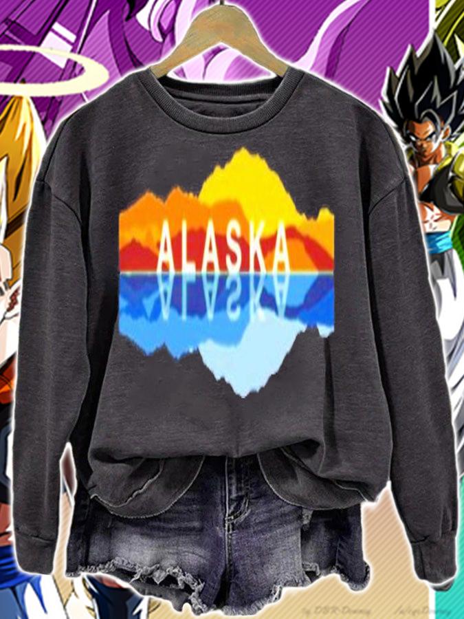 Alaska Mountain Reflections Denali Mountain Souvenir T-Shirt t-shirt