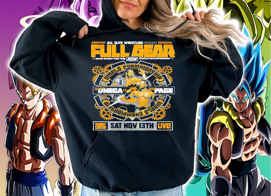 All Elite Wrestling Full Gear 2021 Matchup Kenny Omega Vs Hangman Adam Page Shirt t-shirt