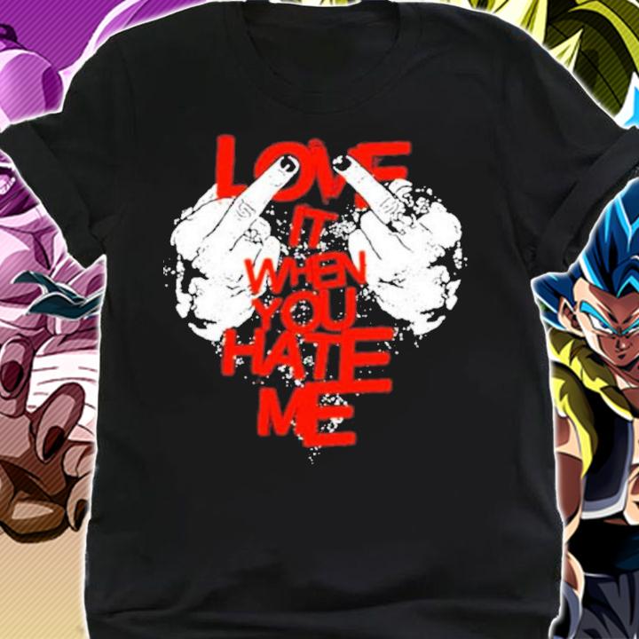 Avril lavigne love it when you hate me shirt t-shirt shirt
