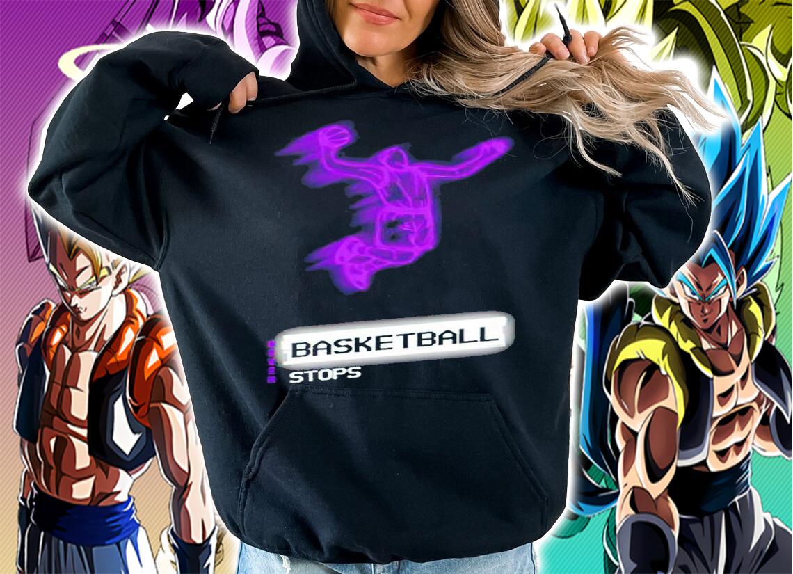 Basketball never stops shirt t-shirt