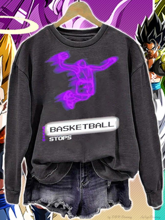 Basketball never stops shirt t-shirt