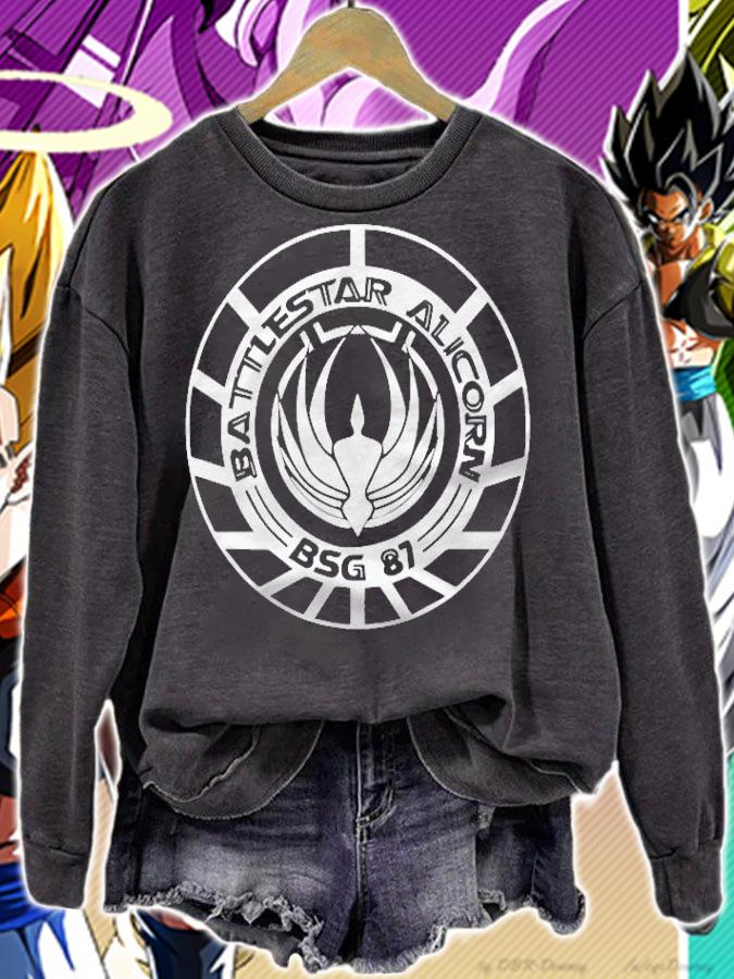 Battlestar Alicorn Galactica Distressed Badge Shirt t-shirt sweatshirt