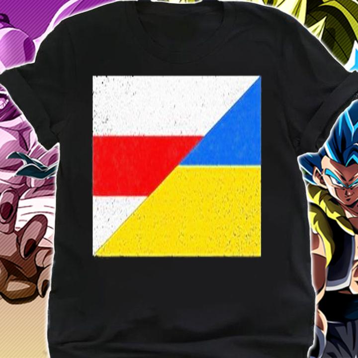 Belarus Ukraine Flag Belarusian Ukrainian Pride Nationality T-Shirt t-shirt