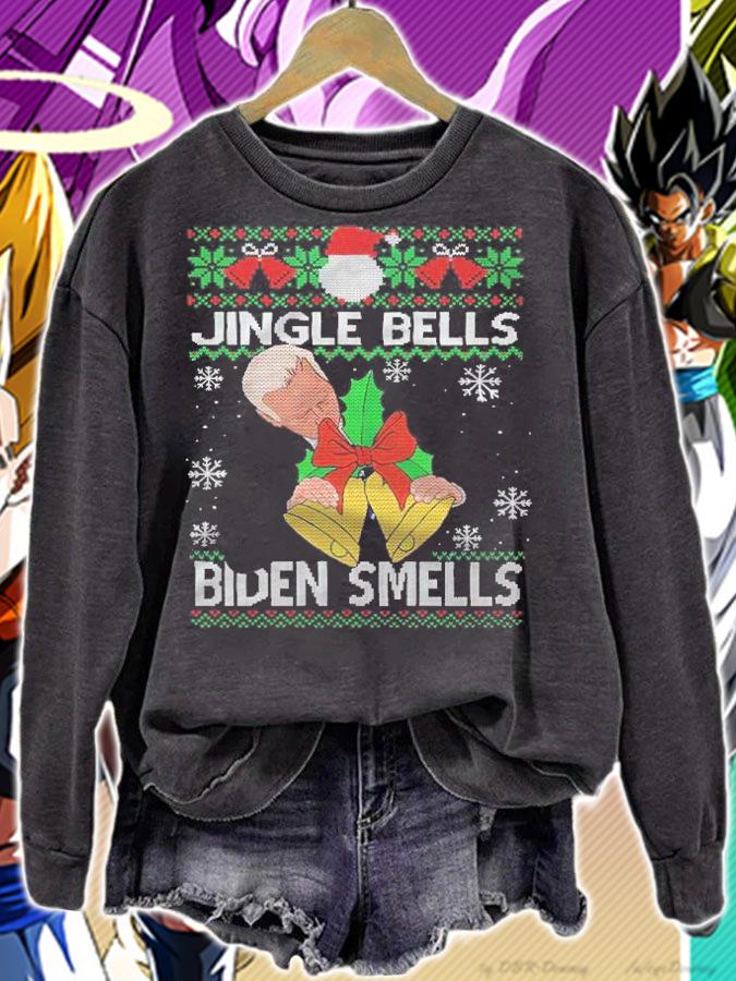 Biden Smells Jingle Bells Merry Christmas shirt t-shirt