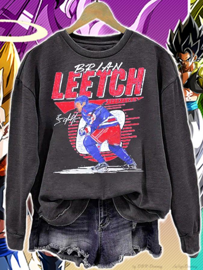 Brian Leetch New York R Comet Hockey Signatures Shirt t-shirt