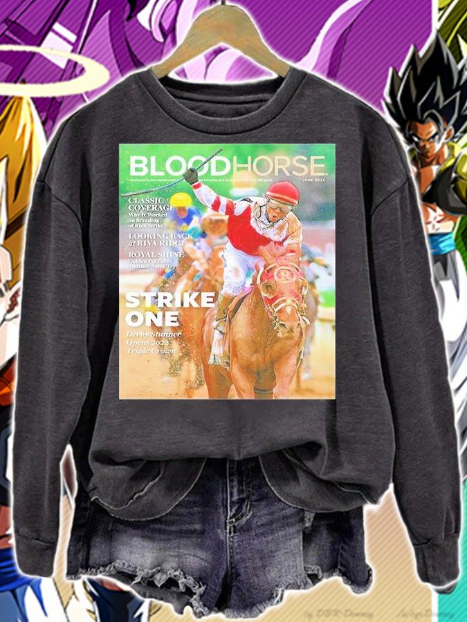 Blood Horse Strike One Derby Stunner Winner Rich Strike Original T-Shirt t-shirt sweatshirt
