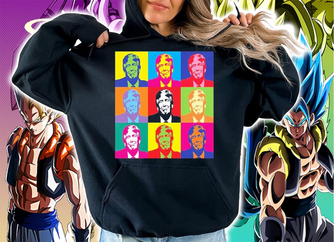 Donald Trump 2020 President Color Art Cartoon Funny T-Shirt t-shirt hoodie
