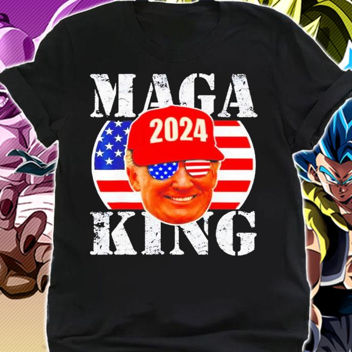 MAGA King 2024 Trump Republicans US Flag Anti Biden 2022 Shirt t-shirt