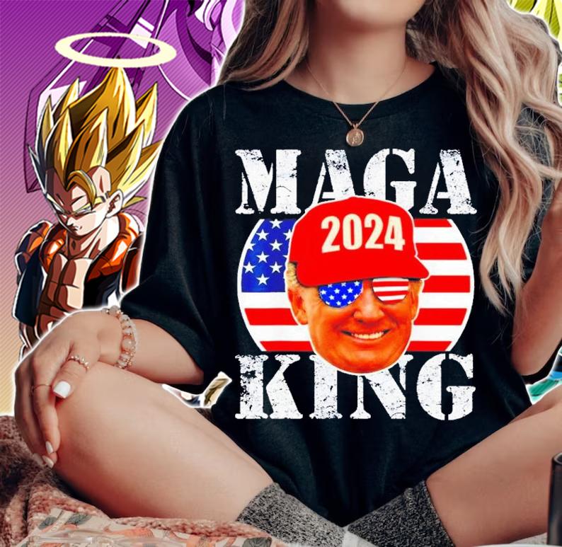 MAGA King 2024 Trump Republicans US Flag Anti Biden 2022 Shirt t-shirt
