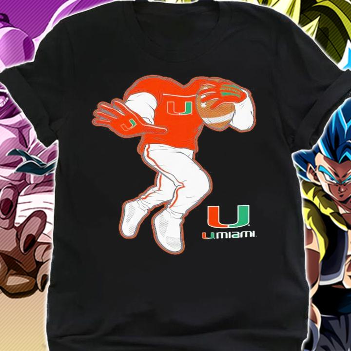 Miami Hurricanes Toddler Yard Rush II Football Player shirt t-shirt shirt