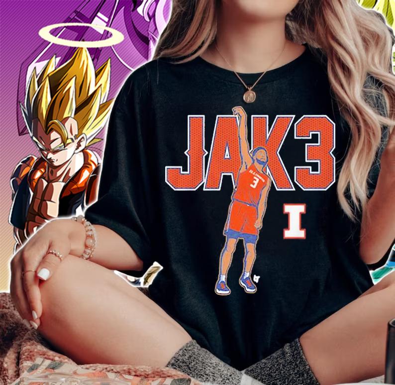 Fighting Illinois Basketball Jacob Grandison Jak3 Shirt t-shirt woman shirt