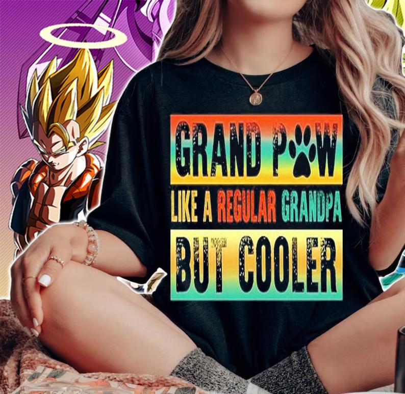 Grandpaw Like A Regular Grandpa But Cooler T-Shirt t-shirt