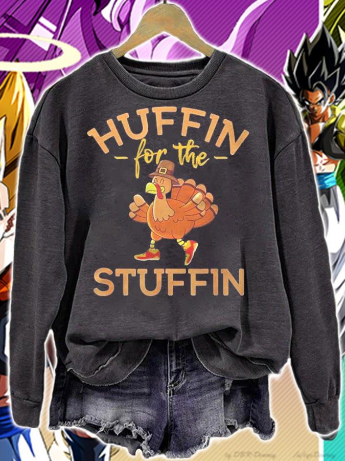 Huffin For The Stuffin Funny Thanksgiving Race Shirt t-shirt sweatshirt