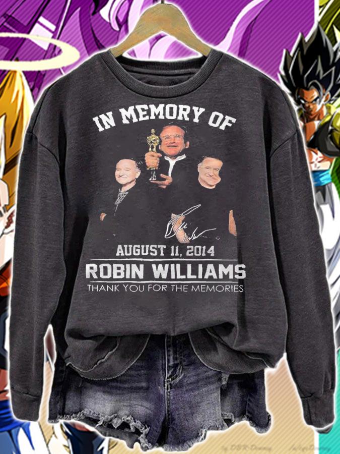 In Memory Of August 11 2012 Robin Williams Thank You For The Memories Shirt t-shirt sweatshirt