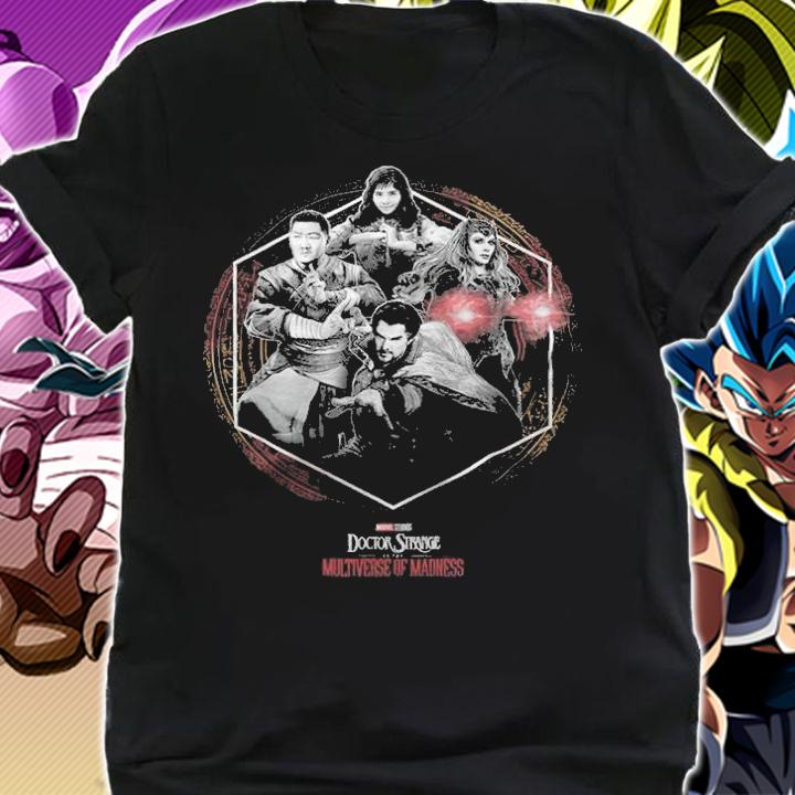 Marvel Dr. Strange Grouped Heroes poster T-shirt t-shirt shirt