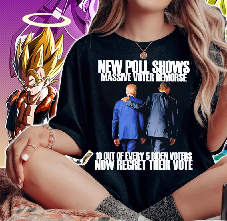 New Poll Shows Massive Voter Remorse 10 Out Of Every 5 Biden Voters Shirt t-shirt