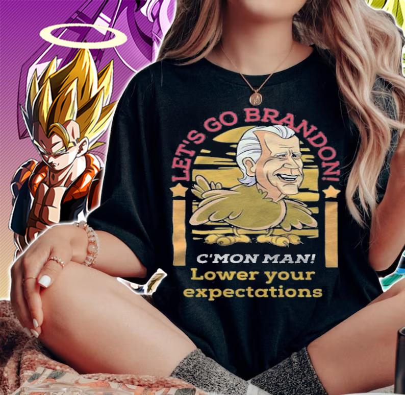 Thanksgiving Turkey Let's Go Brandon C'mon Man Lower Your Expectations T-Shirt t-shirt woman shirt