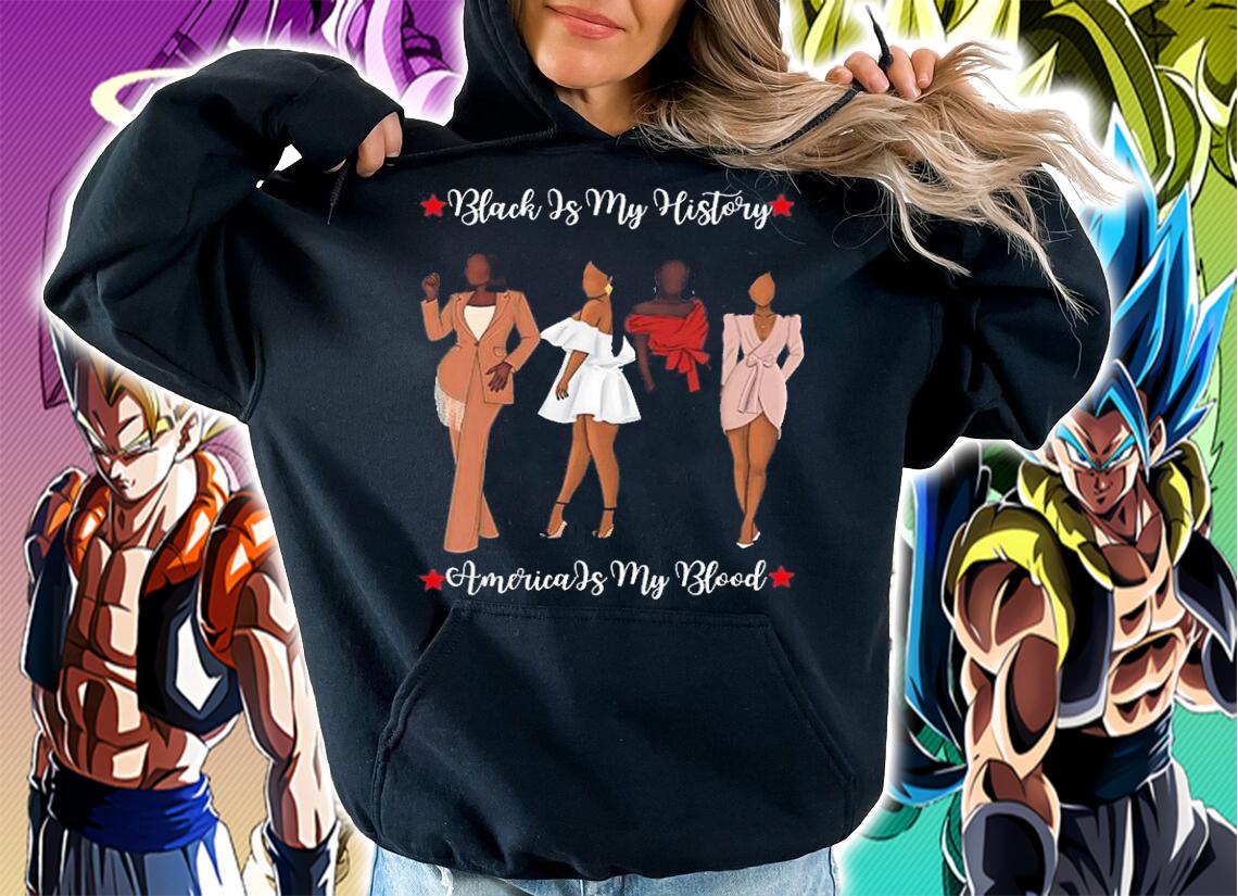 Womens Black Is My History Month Melanin Poppin T-Shirt t-shirt hoodie