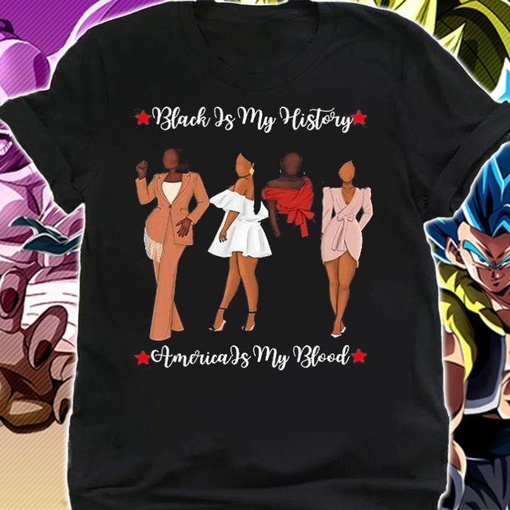 Womens Black Is My History Month Melanin Poppin T-Shirt t-shirt shirt