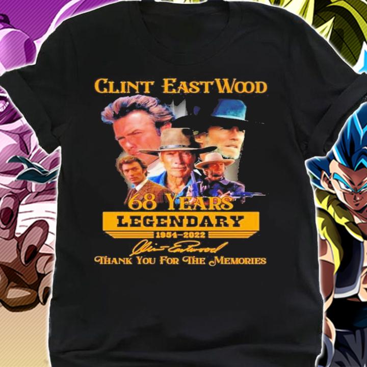 Clint Eastwood 68 Years Legendary 1954-2022 Signatures Thank You For The Memories Shirt t-shirt shirt