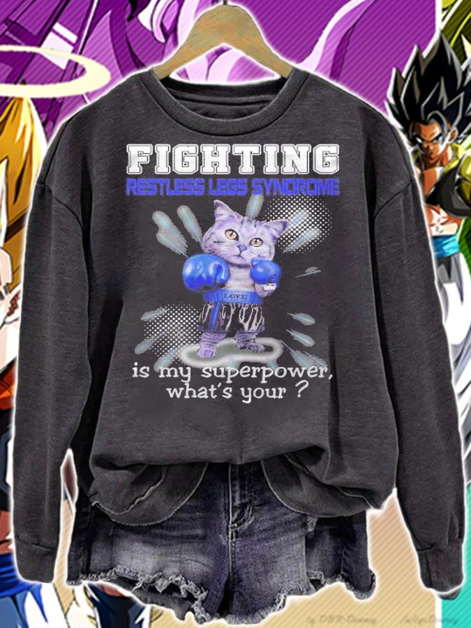 Fighting restless legs syndrome is my superpower shirt t-shirt