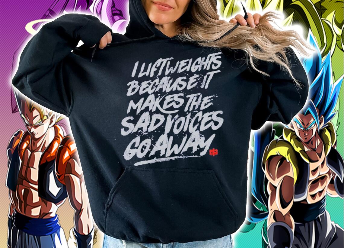 I Lift Weights Because It Makes The Sad Voices Go Away Iron Sanctuary Shirt t-shirt