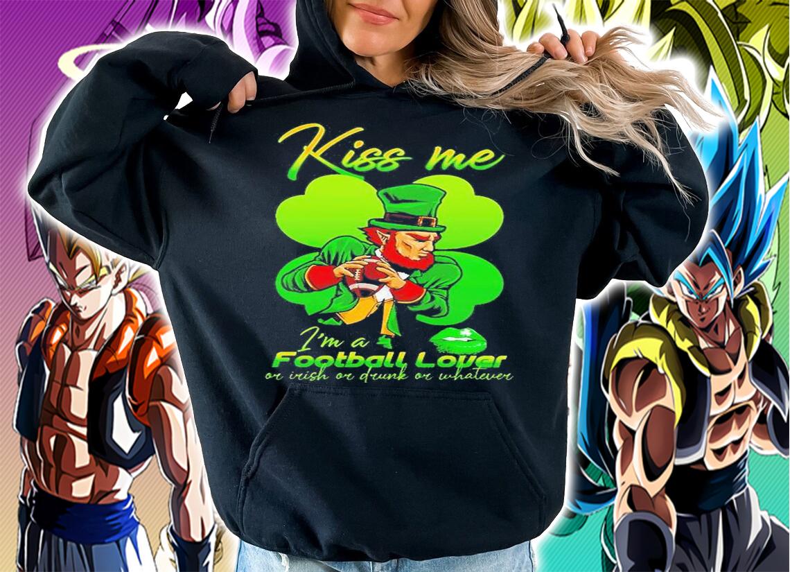 Leprechaun Kiss Me I'm A Football Lover T-Shirt t-shirt