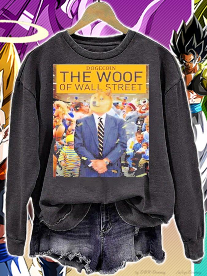 Dogecoin The Woof Of Wall Street Fellas Fellas Shirt t-shirt