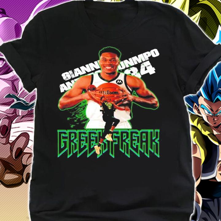 Giannis Antetokounmpo #34 Milwaukee Bucks Basketball Shirt t-shirt