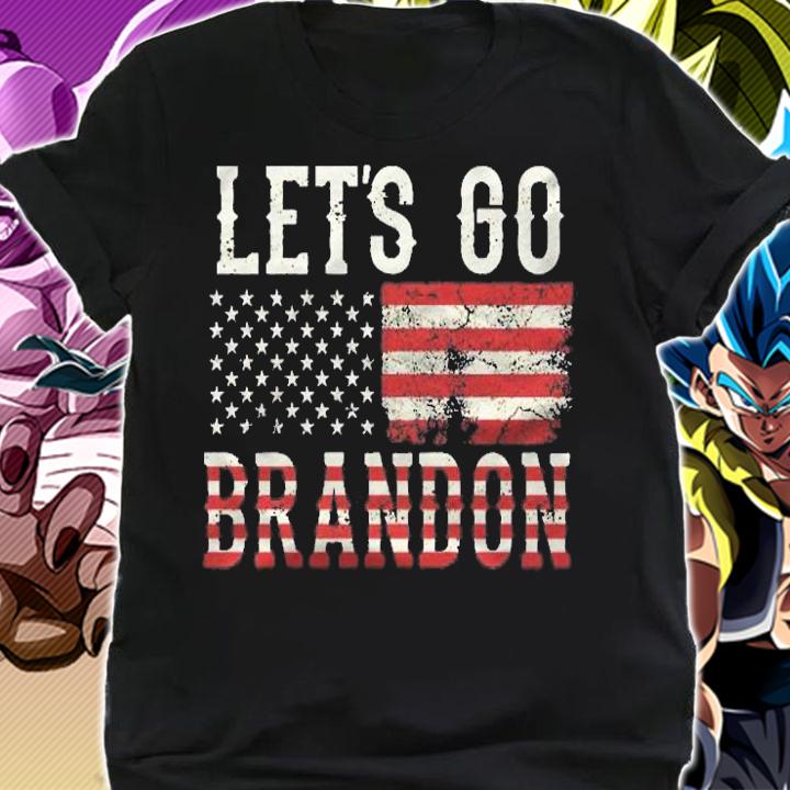 Lets Go Brandon Us Flag Men Women Vintage Graphic Shirt t-shirt shirt