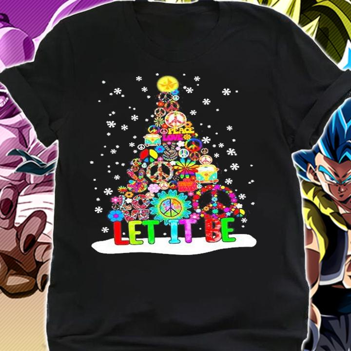 Official Hippie Peace Love Let It Be Christmas Shirt t-shirt