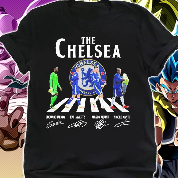 The Chelsea Abbey Road Edouard Mendy Kai Havertz Mason Mount N'golo Kante Signature T-Shirt t-shirt shirt