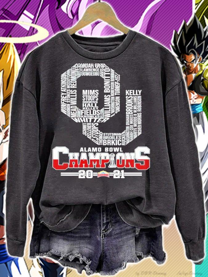 Oklahoma Sooners Alamo Bowl Champions 2021 Shirt t-shirt sweatshirt