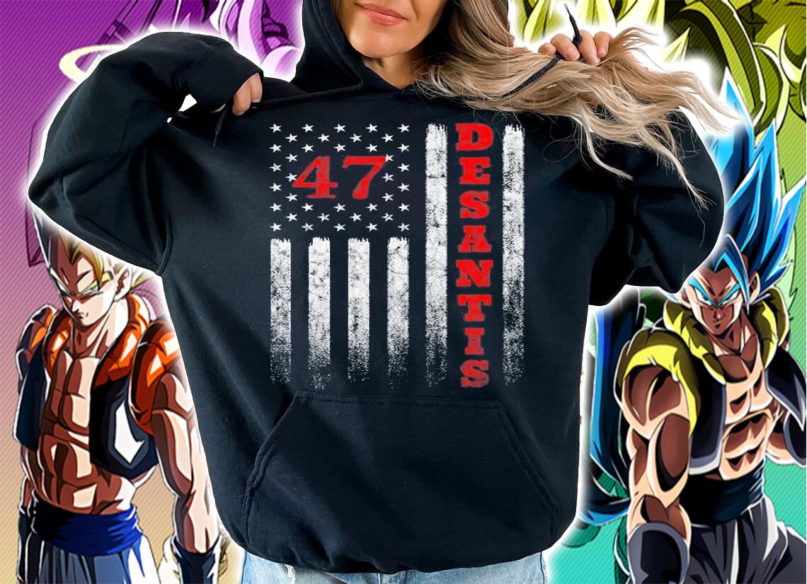 Ron Desantis 2024 American Flag Vintage Faded Distressed USA Flag T-Shirt t-shirt hoodie