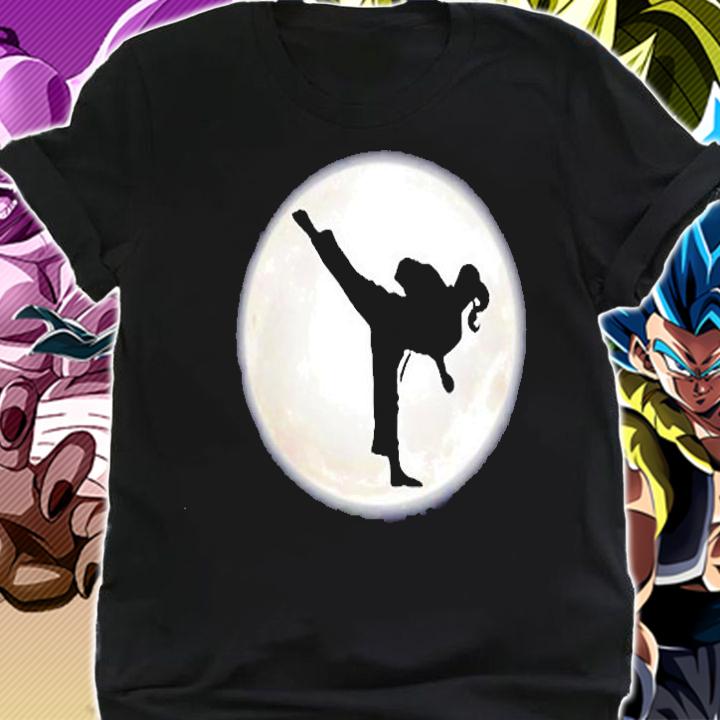 Womens Taekwondo Girl In The Moon T-Shirt t-shirt