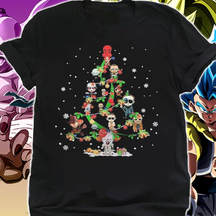 Horror Movie Chibi Christmas Tree Shirt t-shirt shirt