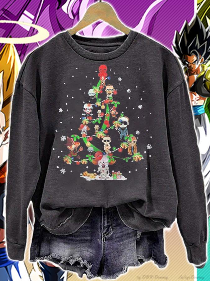 Horror Movie Chibi Christmas Tree Shirt t-shirt sweatshirt