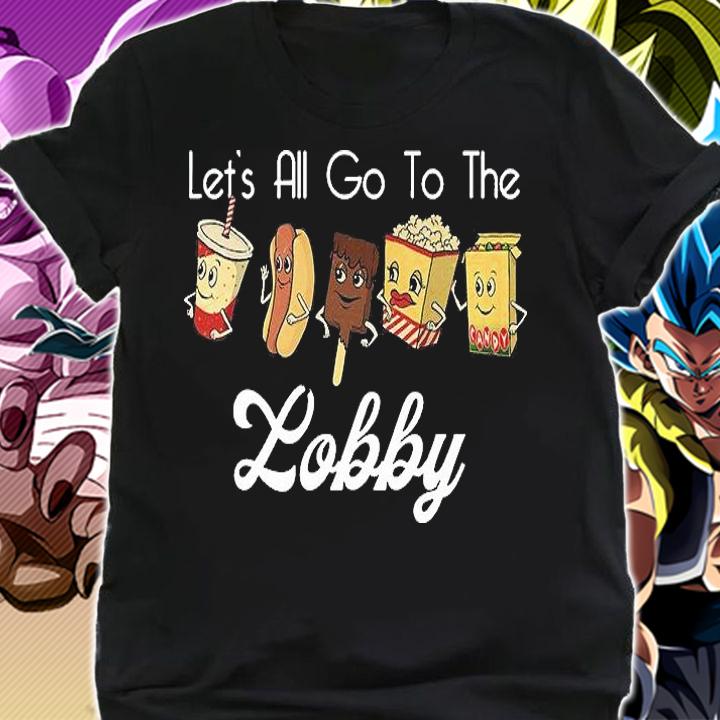 Lets All Go To The Lobby Retro Movie Theatre T-Shirt t-shirt