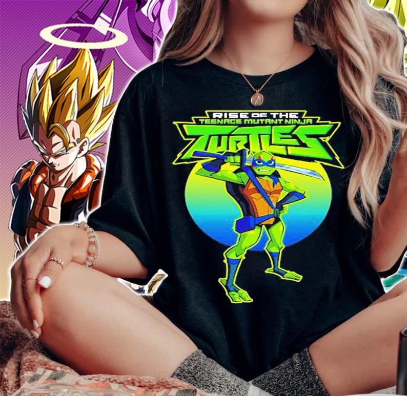 Mademark X Teenage Mutant Ninja Turtles  Rise Of The Teenage Mutant Ninja Turtles Leonardo T-Shirt t-shirt woman shirt