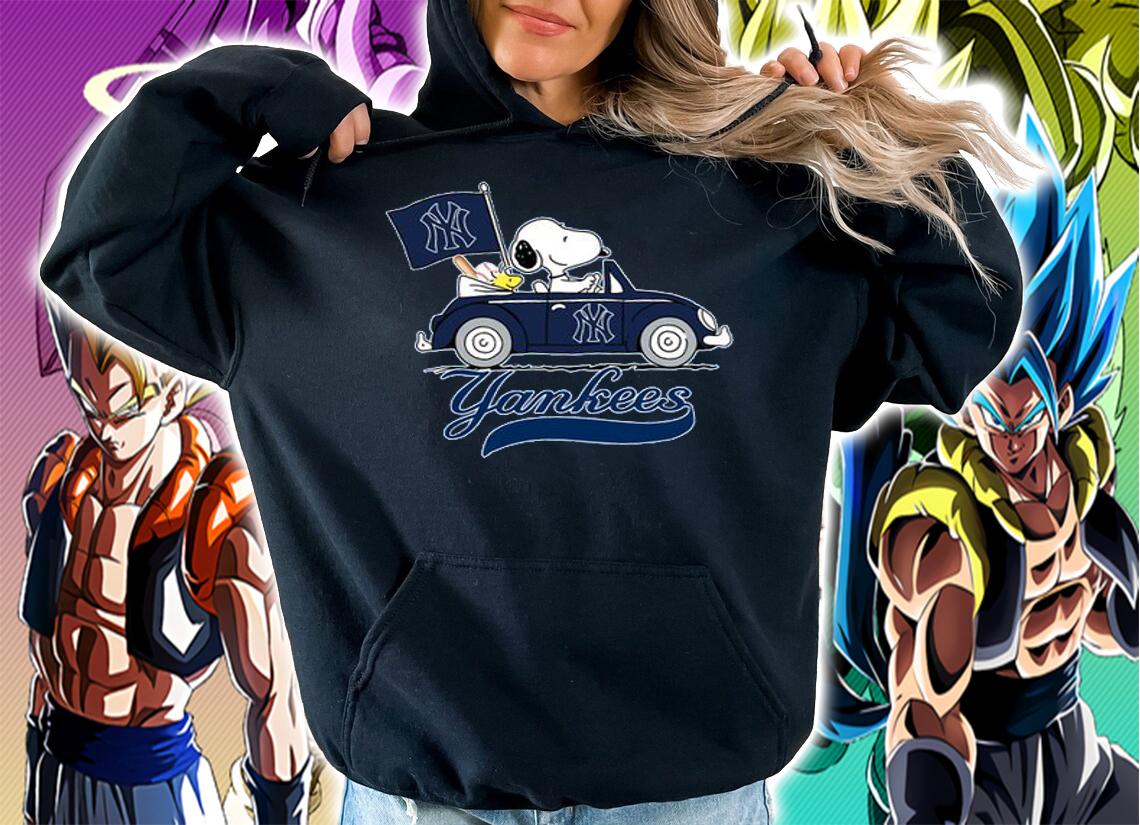 New York Yankees Snoopy Woodstock Driving Car t-shirt hoodie