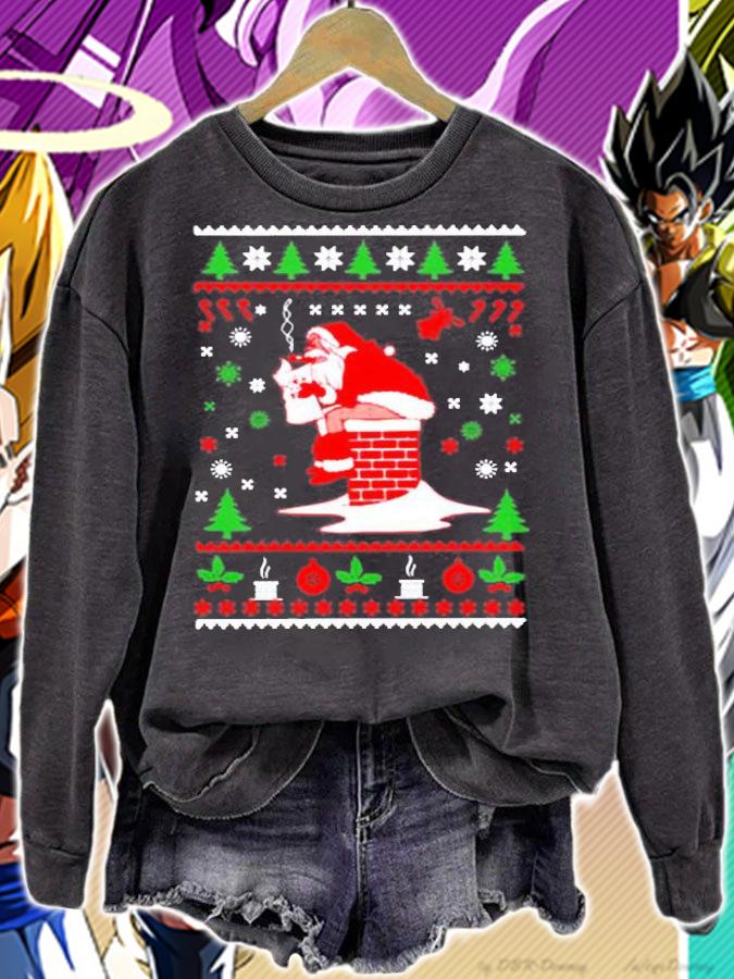 Pooping Santa Claus Ugly Christmas T-Shirt t-shirt sweatshirt
