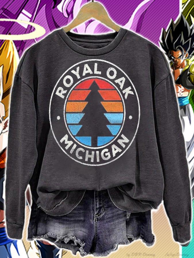 Royal Oak Michigan Mi Vintage Graphic Retro 70S Shirt t-shirt sweatshirt